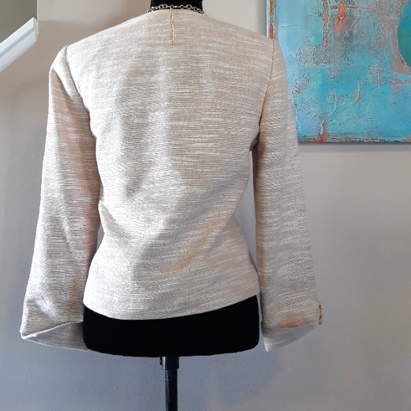 Calvin Klein/Single Button Front Cropped Blazer - Picture 11 of 11